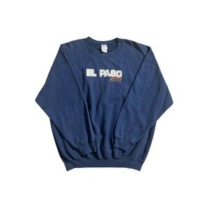 Vtg El Paso 1873 Crewneck Sweater Sz XXL Gildan Heavyweight Cotton Blend